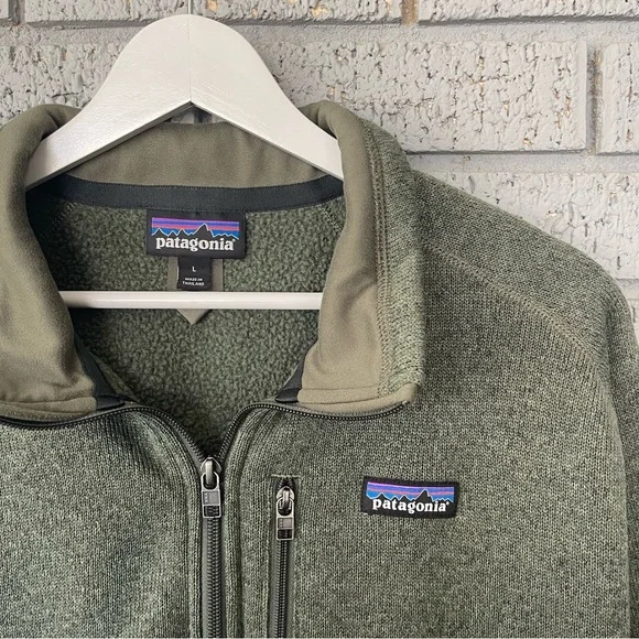 Patagonia Men’s Better Sweater 1/4 Zip Fleece Jacket Industrial Green Size Large - Picture 5 of 6